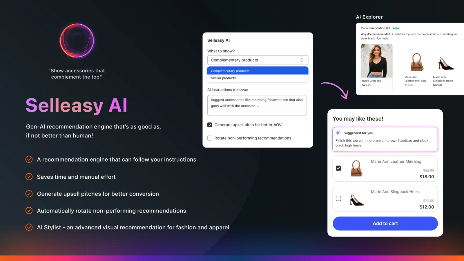 Upsell & Cross Sell — Selleasy